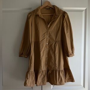 Zara Tan Mini Dress